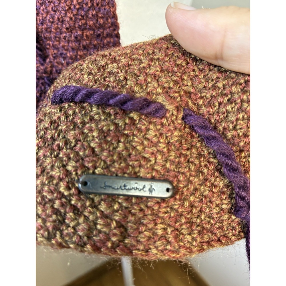 Smartwool Scarf Rectangular 100% Wool Colorful Wi… - image 2